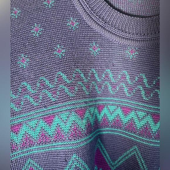 Vintage Steffner Made in Austria 100% Pure New Wool Fair Isle Sweater Size XL - Picture 6 of 8